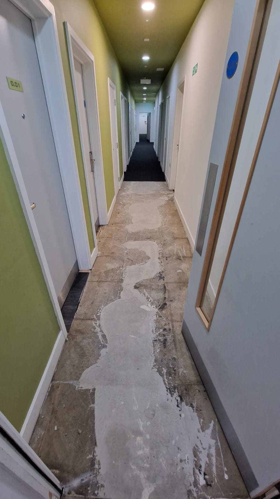 Carpet & Safety Floor Replacement — before